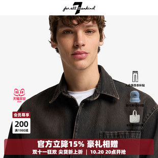 Mankind25新款 All For 夾克 外套男款 做舊休閑長袖 磨破牛仔襯衫