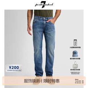 For THE All 中蓝水洗直筒牛仔裤 STRAIGHT Mankind男秋冬新款