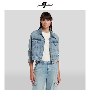 修身 Mankind女春夏新品 经典 休闲上衣牛仔夹克 短款 For All
