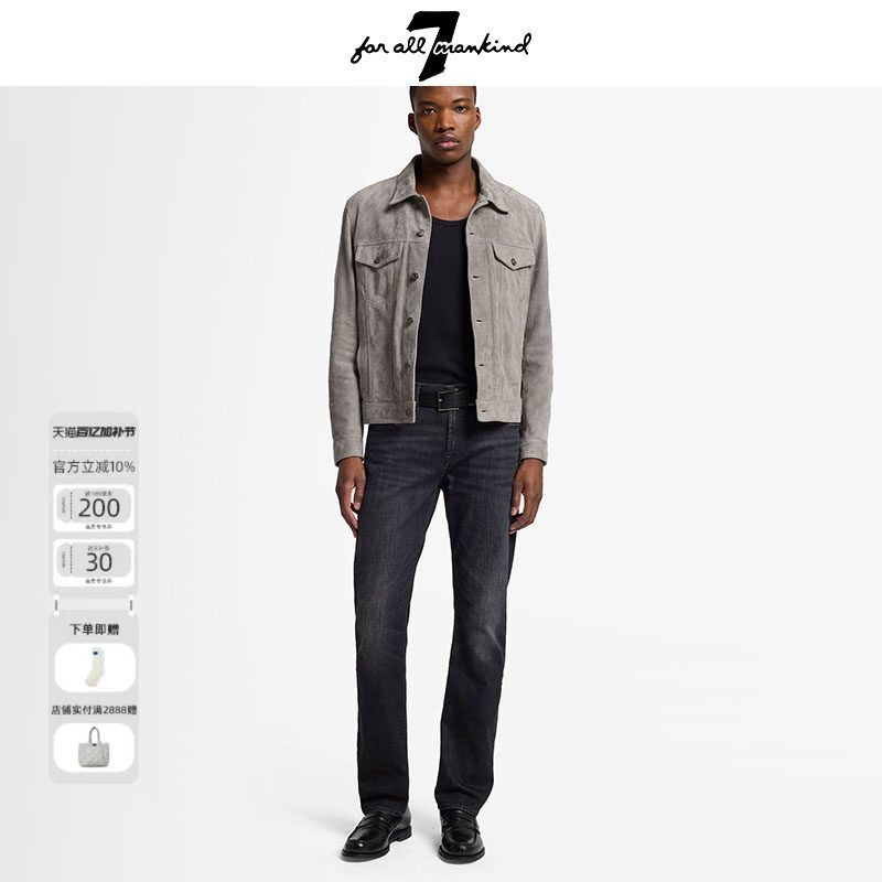 7 For All Mankind25新品男士秋冬美式复古水洗vintage牛仔裤百搭