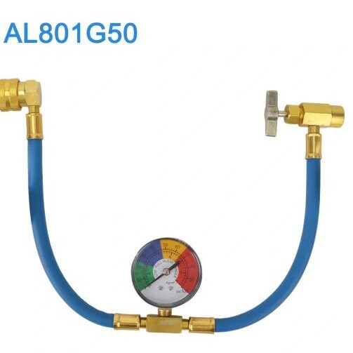 R134A汽车空调制冷剂检测补充管加氟管1/2ACME开瓶器AL801G50