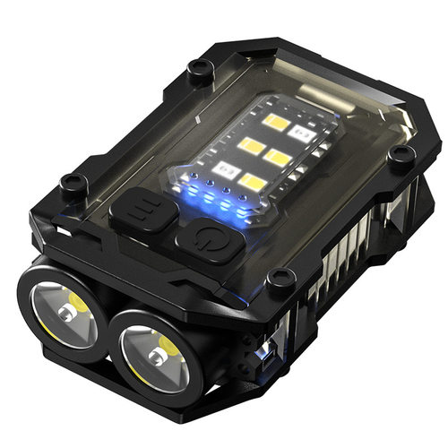 新款钥匙扣灯Type-C充电户外高亮小钢炮双光源强光迷你手电筒