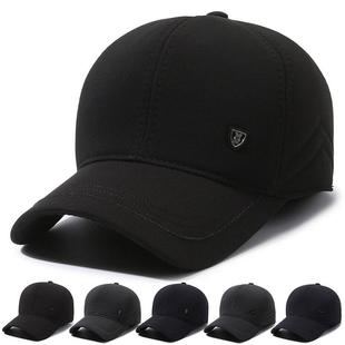 冬季男士护耳鸭舌帽爸爸爷爷姥爷加厚保暖百搭多色棒球帽棉帽子潮