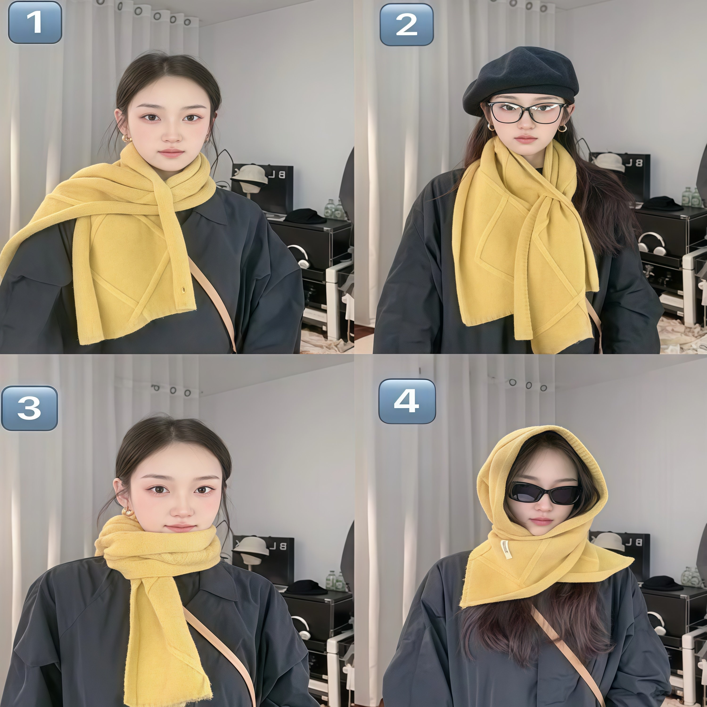 北欧围巾糖果色多种戴法针织围脖保暖纽扣亲子款披肩交叉羊毛女生,服饰配件/皮带/帽子/围巾,围巾/丝巾/披肩,淘宝优惠券,粉丝福利购,淘宝优惠卷