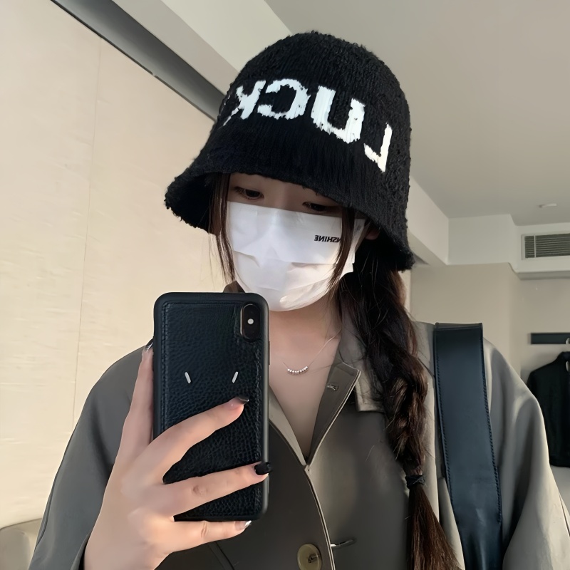 秋冬韩版字母渔夫帽显脸小好看！