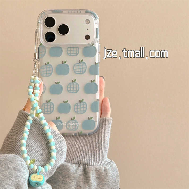 jze韩系ins风小众蓝苹果涂鸦适用苹果17ProMax手机壳iphone15新款16pro女13超好看15pro半透磨砂14防摔保护套,3C数码配件,手机保护套/壳,淘宝优惠券,粉丝福利购,淘宝优惠卷