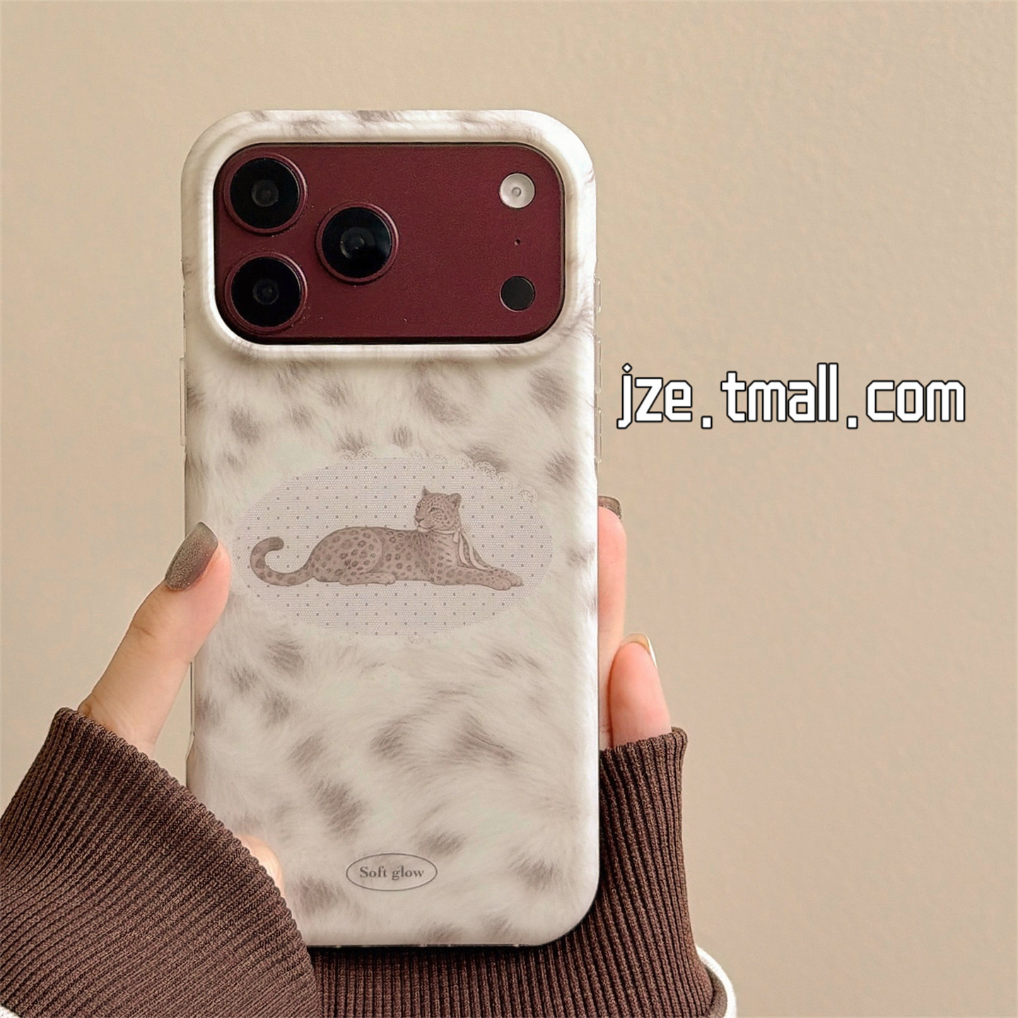 jze 小众复古豹纹蕾丝波点猎豹适用苹果18ProMax手机壳创意iphone17pro新款16女15pro不撞款14全包防摔手机套