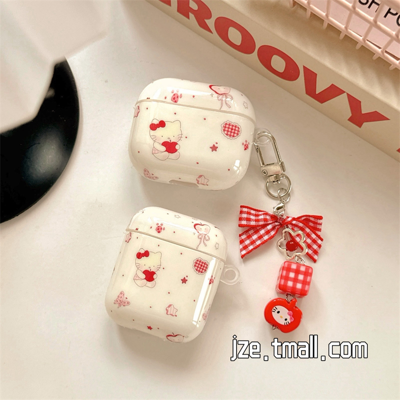 简约可爱HelloKitty适用苹果新4代airpods蓝牙无线耳机保护套airpods1/2/3硅胶软壳airpodspro三代女新款小众