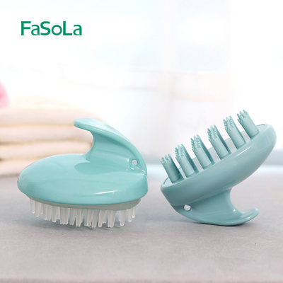 FaSoLa 洗头神器 洗头刷头皮按摩清洁刷子大人硅胶洗发梳抓头刷
