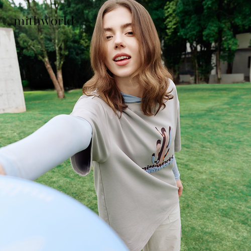 mithworld沵媞印花圆领T恤