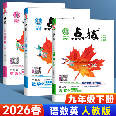 2026版荣德基初中点拨训练9年级