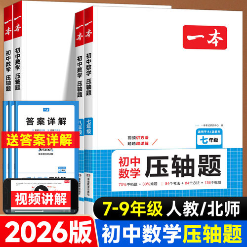 2026版一本初中数学压轴题人教版