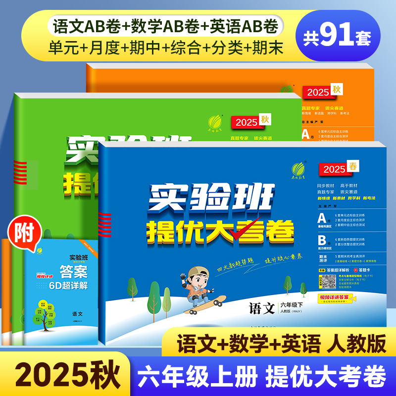 2025新版实验班提优大考卷六年级