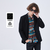 NAMAN 羊毛亲肤 春夏新款 DAVID 休闲轻薄竖纹修身 西服外套上衣