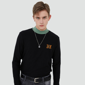 DAVID 棉质休闲长袖 NAMAN春夏男士 长T恤简约百搭时尚