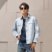 秋季 DAVID NAMAN男士 肌理感户外休闲小清新翻领易打理夹克外套