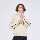 NAMAN 品质鹅绒 秋冬新款 DAVID 毛领连帽保暖短款 羽绒服外套男