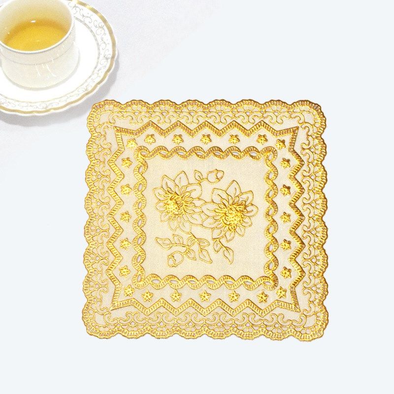 30cmPVC烫金杯垫台灯花瓶垫北欧轻奢圆形隔热垫金色垫子,居家布艺,餐垫,淘宝优惠券,粉丝福利购,淘宝优惠卷