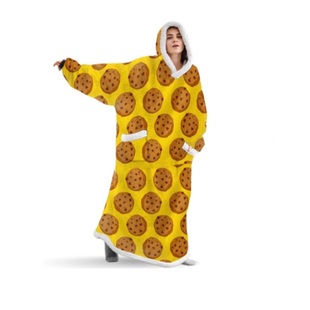 Christmas blanket print wearable 睡裙懒人毯可穿全身卫衣加绒