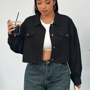 women large size autumn jacket fat coat blouse winter