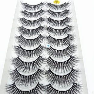 5/10Pairs HandMade Mink Eyelashes Makeup 3D Mink Lashes