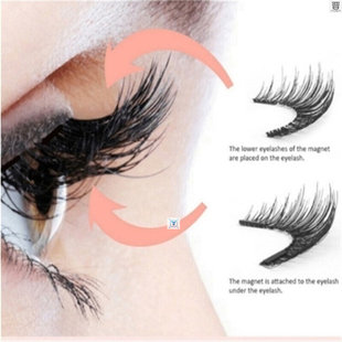 极速4pcs Magnetic Eyelsashes Set Reusable Magnetic Lashes