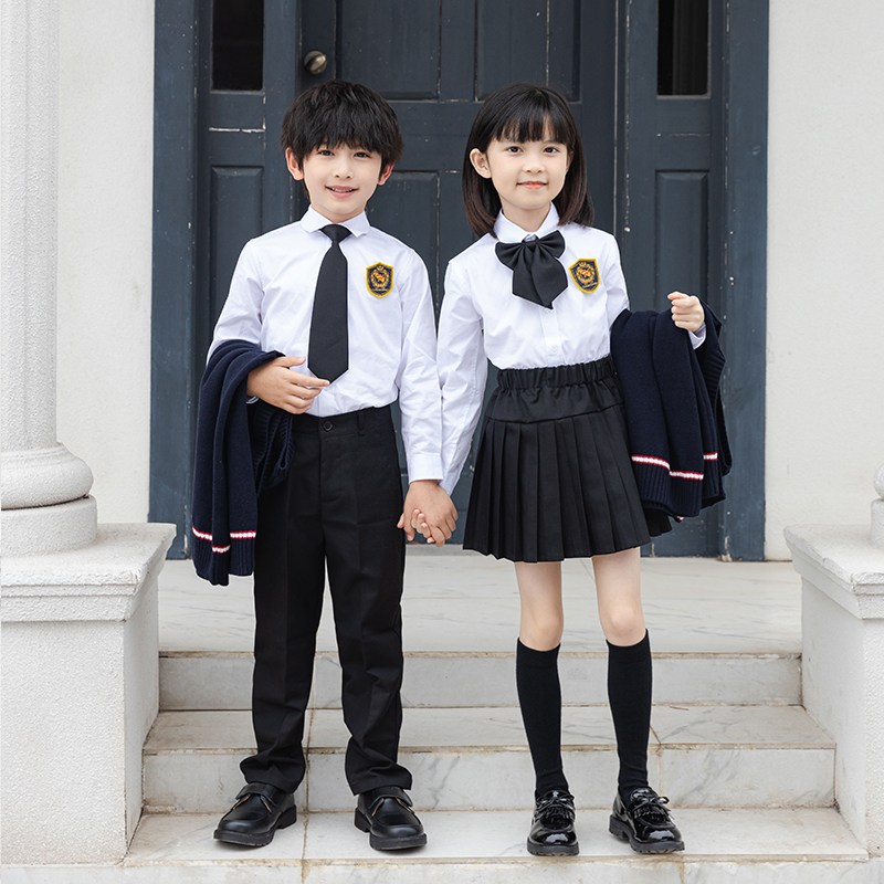 2021中小学生校服针织马甲毛衣背心新品幼儿园园服老师服毕业套装