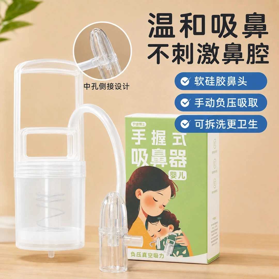 手拉吸鼻器负压真空吸鼻涕鼻屎儿童通鼻塞神器防逆流家用清洁器