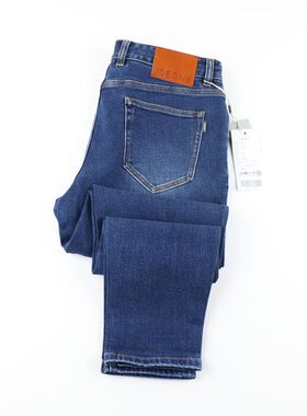 【纯棉】九牧王牛仔裤2025新款正品秋冬弹力厚款男裤AJIB40616