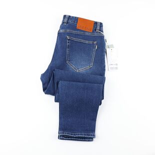 【纯棉】九牧王牛仔裤2025新款正品秋冬弹力厚款男裤AJIB40616