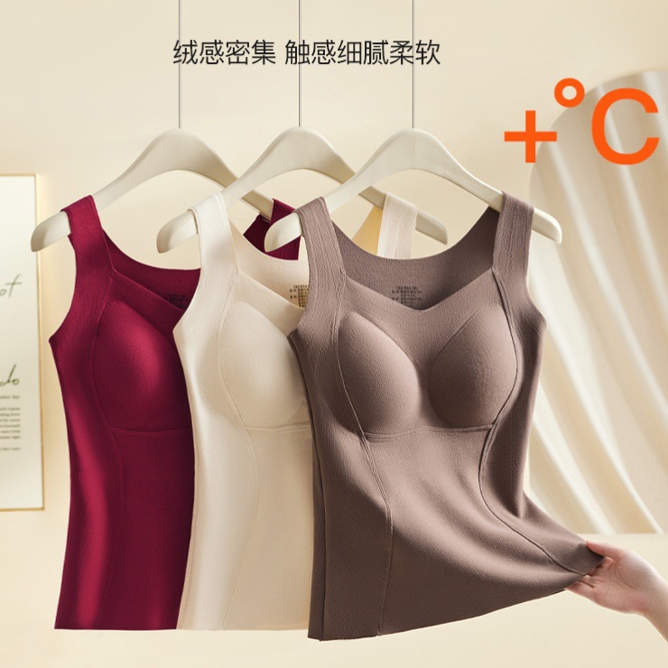 秋冬防寒双面磨毛保暖背心女