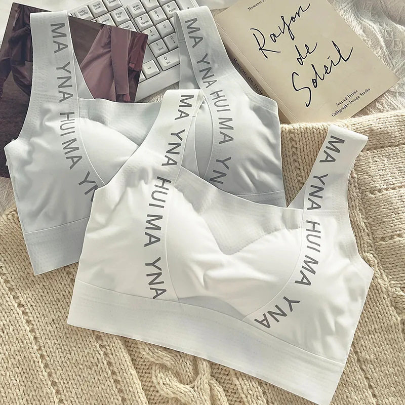 冰丝无痕美背少女内衣夏季薄款透气学生运动跑步发育期女童小背心