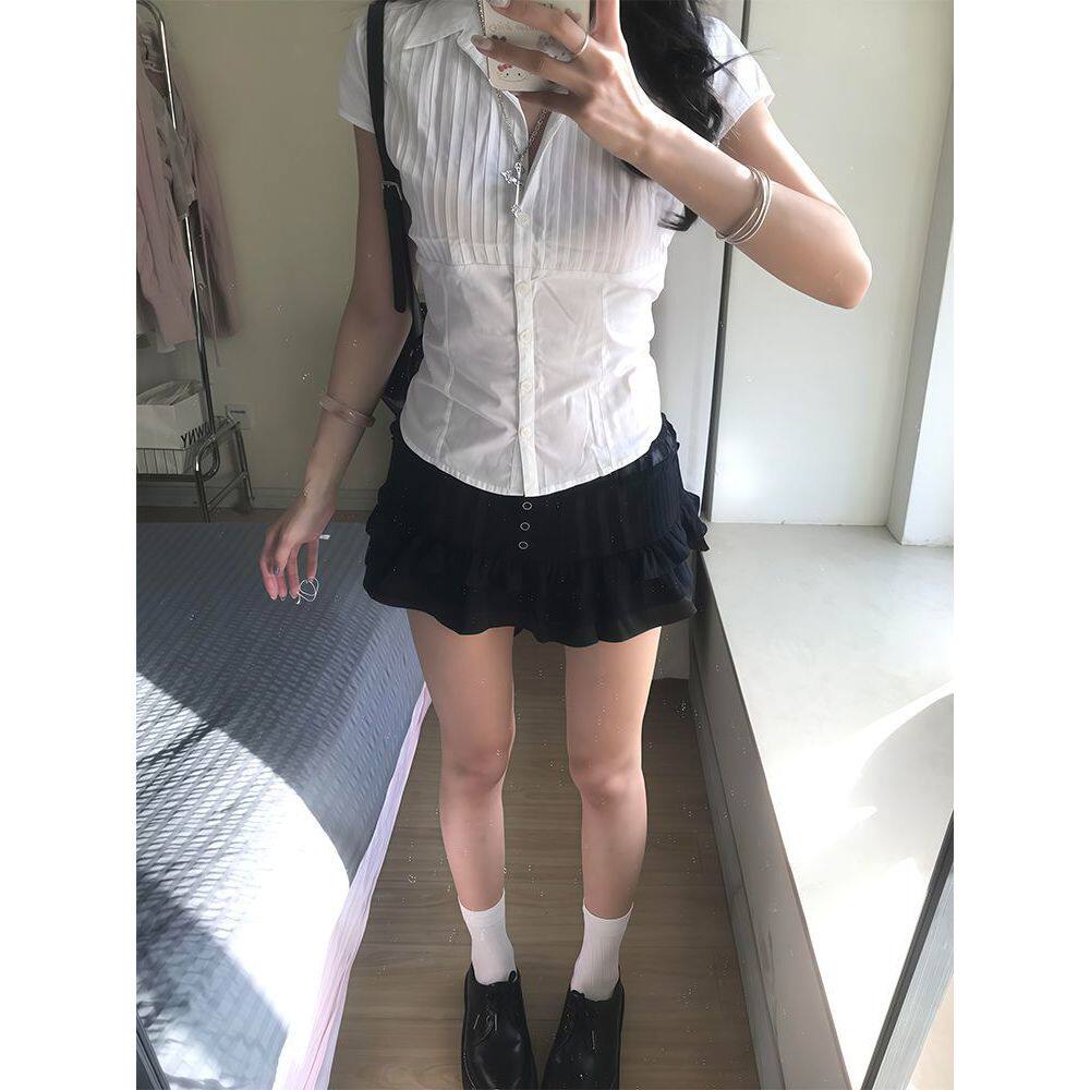【首尔晚晴】小个子韩系古着感春时尚套装