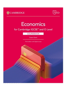 剑桥IGCSE和O级经济学学生用书IGCSE and O Level Economics Coursebook/Workbook  with Digital Access (2 Years)