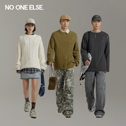 纯色针织衫nooneelse