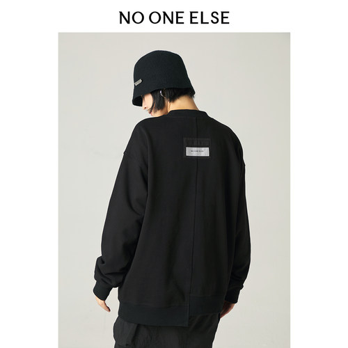 NOONEELSE不规则拼接卫衣