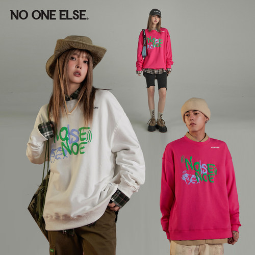 时尚卫衣nooneelse设计感宽松