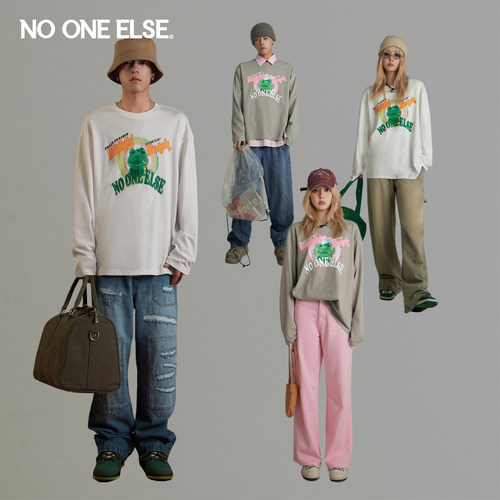 nooneelse青蛙印花长袖
