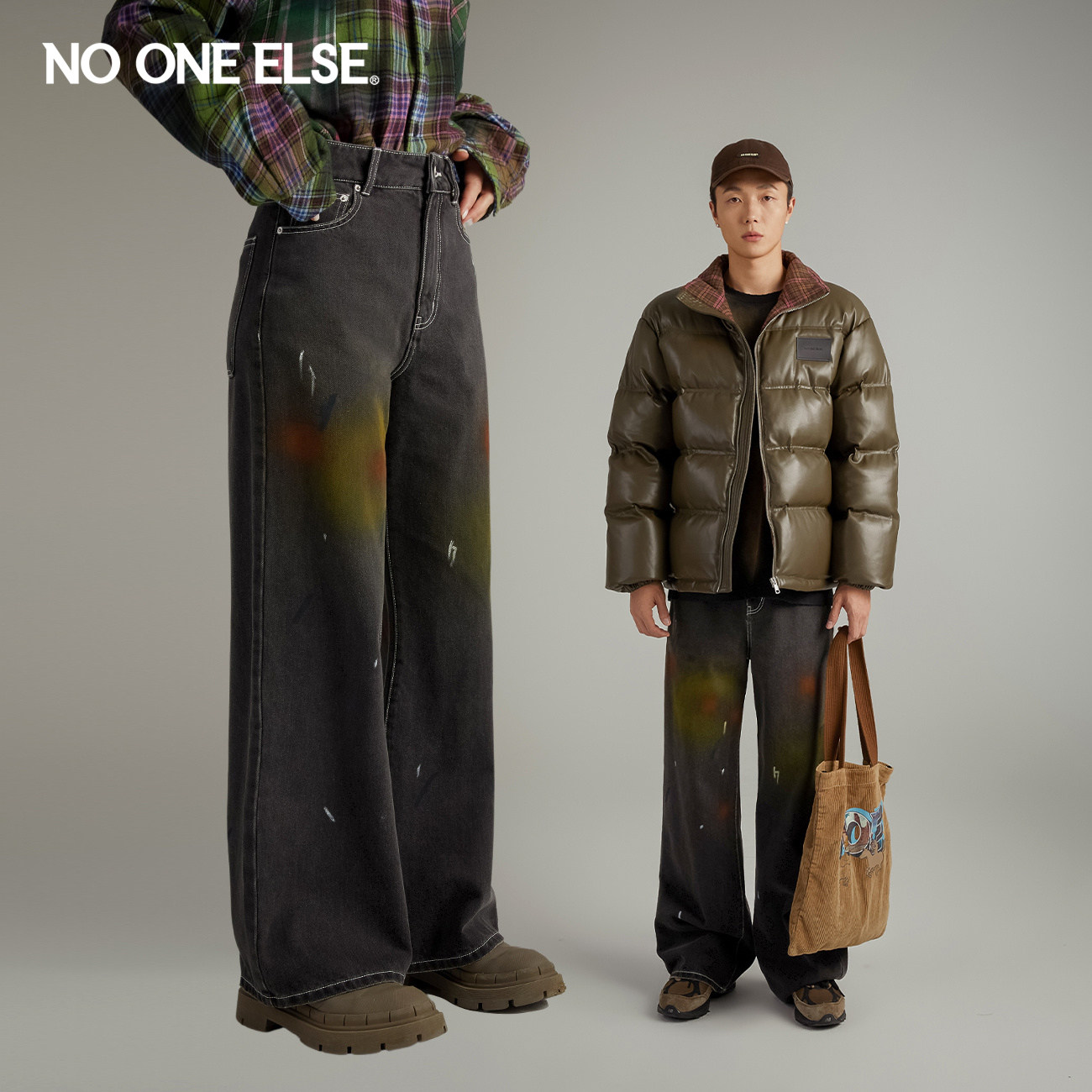 漆点男女款nooneelse长裤图片