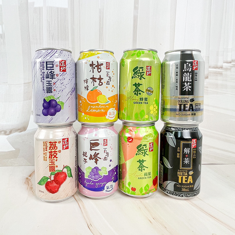 香港进口道地苹果绿茶310mL百果园果汁乌龙奶茶网红饮料解茶