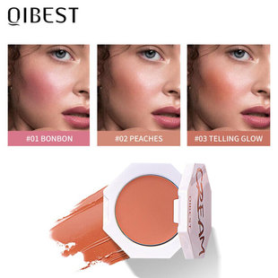 Face Blusher Peach Cream Makeup Blush Palette Cheek Contour