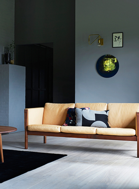 丹麦 Carl Hansen CH162北欧实木沙发布艺沙发 皮沙发 东莞可订制