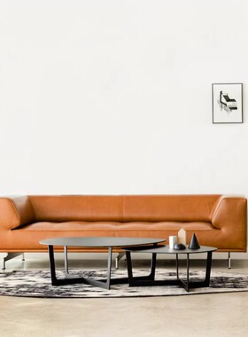 丹麦 Fredericia | EJ系列 Delphi Sofa三人位设计师布艺真皮沙发