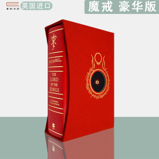 指环王魔戒豪华版 托尔金刷金边彩色插图版 Tolkien the 现货 英文原版 Rings The 新版 Lord