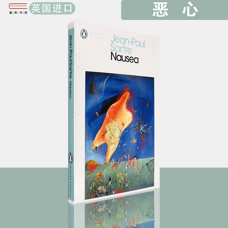 【现货】英文原版恶心 Nausea Jean-Paul Sartre 诺贝尔文学奖得主萨特作品 企鹅经典系列