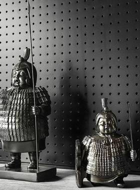 新中式树摆件脂室工CF110110艺品创意复古兵马俑客厅家居饰办公桌