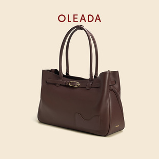 OLEADA灯塔托特包新款 大容量商务通勤出差包高级感手提单肩包女
