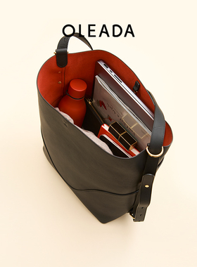 心动的offer7同款OLEADA灯塔软桶松弛感大容量通勤水桶包女单肩包