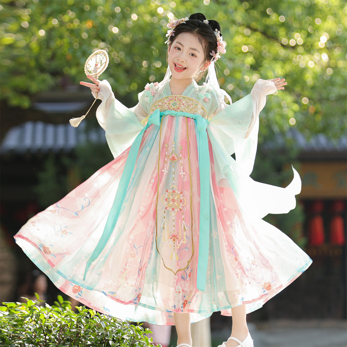 汉服女童2026新款儿童唐装中国风