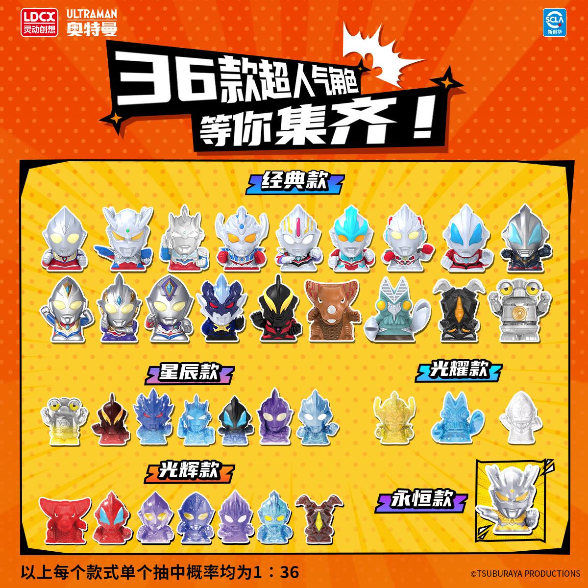 奥特曼迷你英雄挂件盲盒